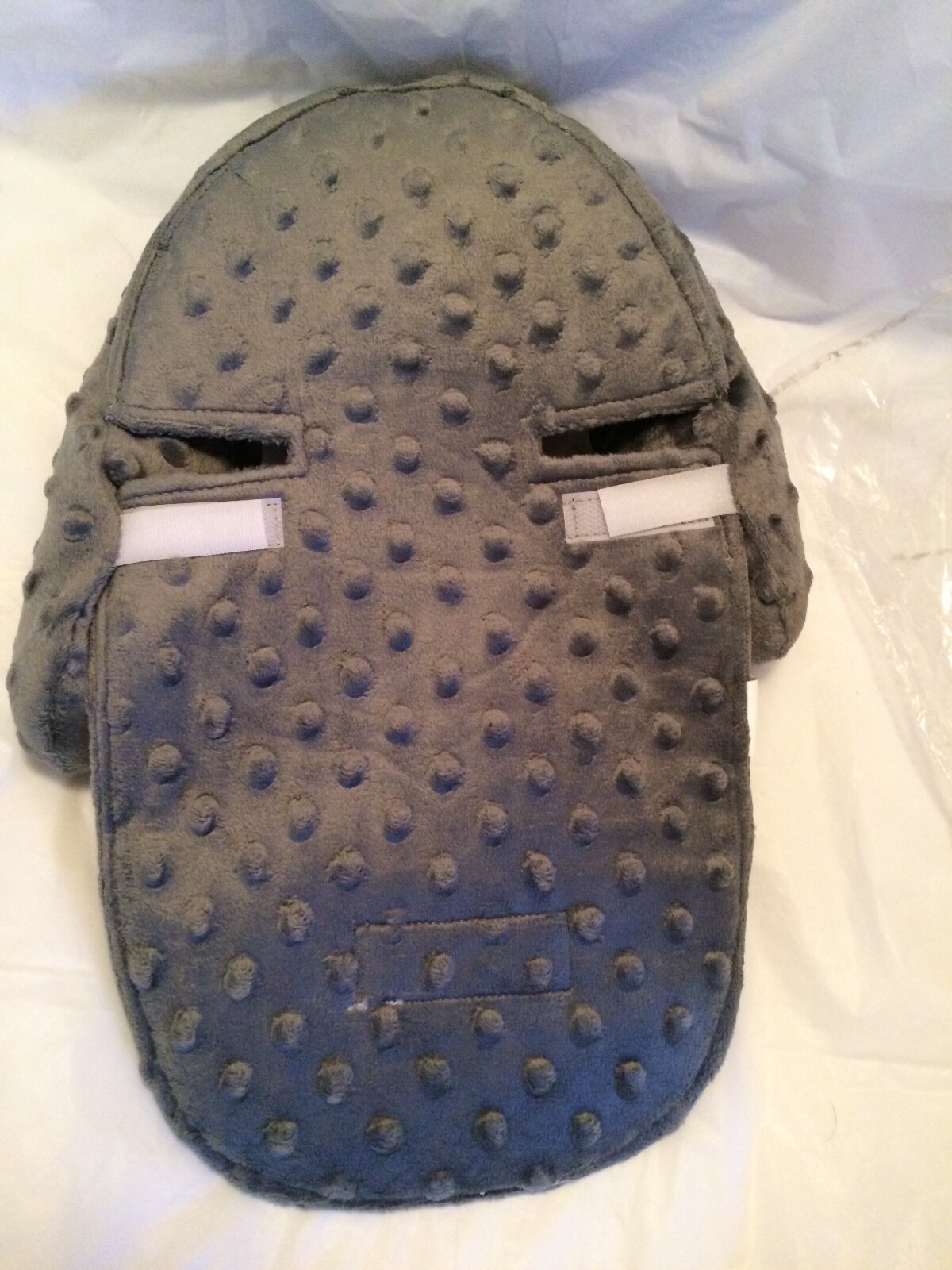 carseat slip cover & head support, gray, new