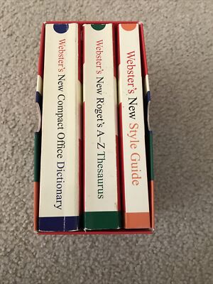 Websters New Desk Set - Dictionary, Thesaurus, Style Guide 2000