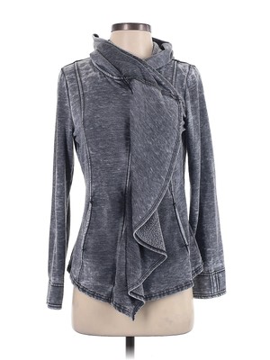 BNCI by Blanc Noir Women Gray Cardigan S