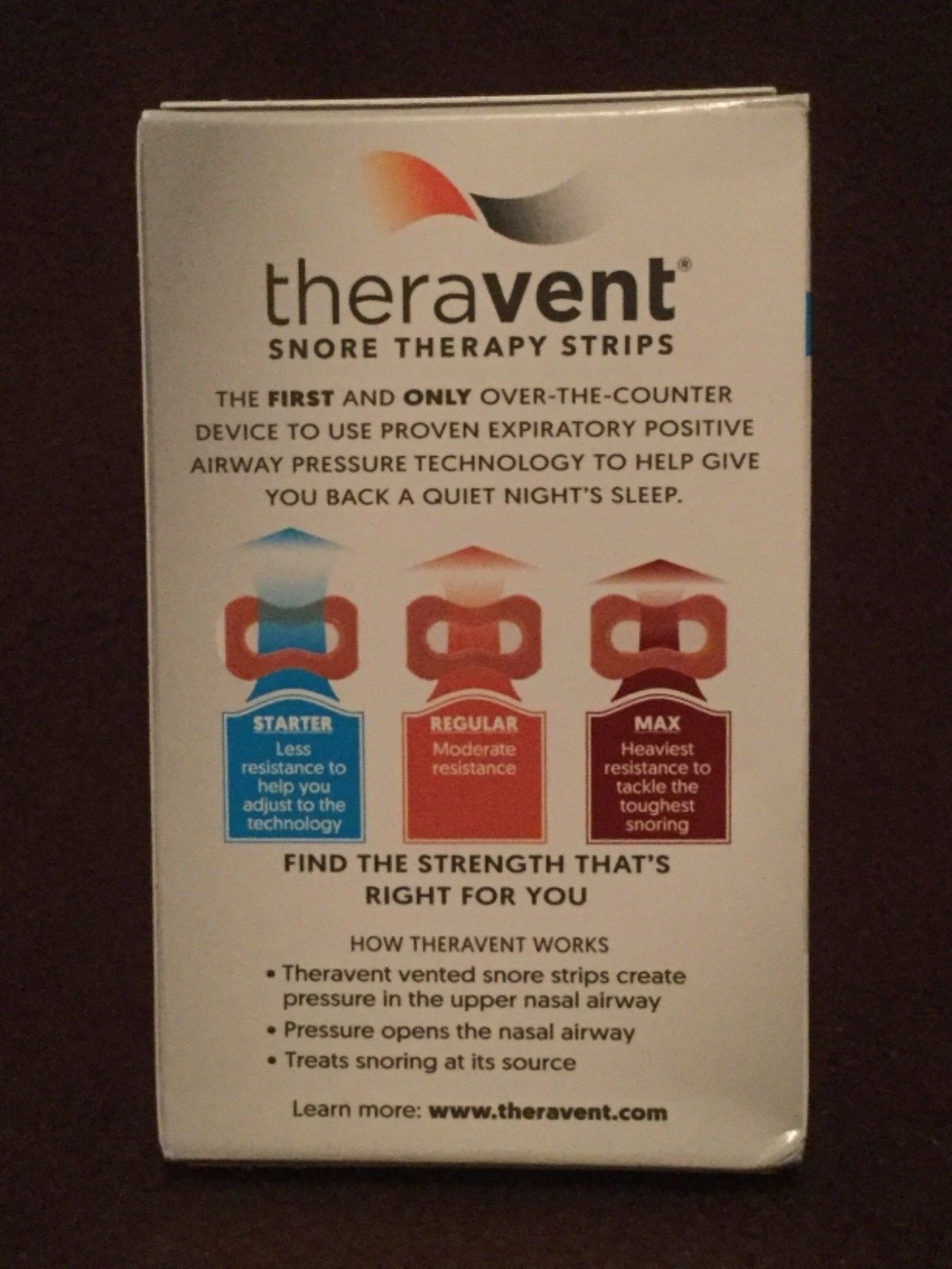 Theravent Trial Pack Snoring Therapy ~ 6 Night Supply