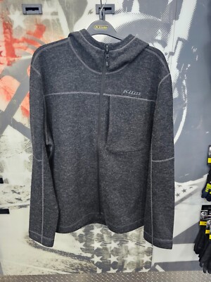 NEW Klim Bighorn Canyon Wool Fleece Hoodie 2X Black # 3627-000-160-000