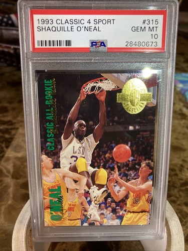 1993 Classic Four Sport Shaquille O'neal GOLD RC #315 PSA 10