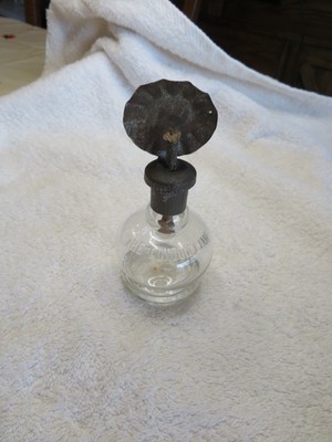 Antique Miniature Oil Lamp.  6'' Tall. The London Lamp.Smith book 1 fig 4