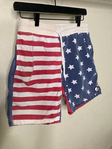 tropicalia swim trunk board shorts mens medium american flag forth of july