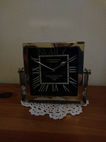 Canora Grey Tower Bridge London Bridge House Estate THAMES 1894 Table Top Clock0