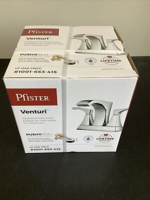 Pfister Bathroom Faucet Polished Chrome Centerset LF-048-VNCC Venturi W3
