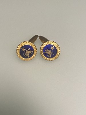 Royal Persian gold cufflinks 24K