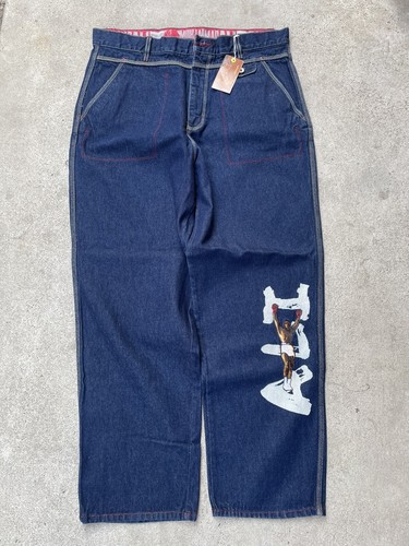 パンツ Platinum FUBU buggy shorts denim w34 00s プラチナムフブ シャイニー デニムショーツ 38 バギー