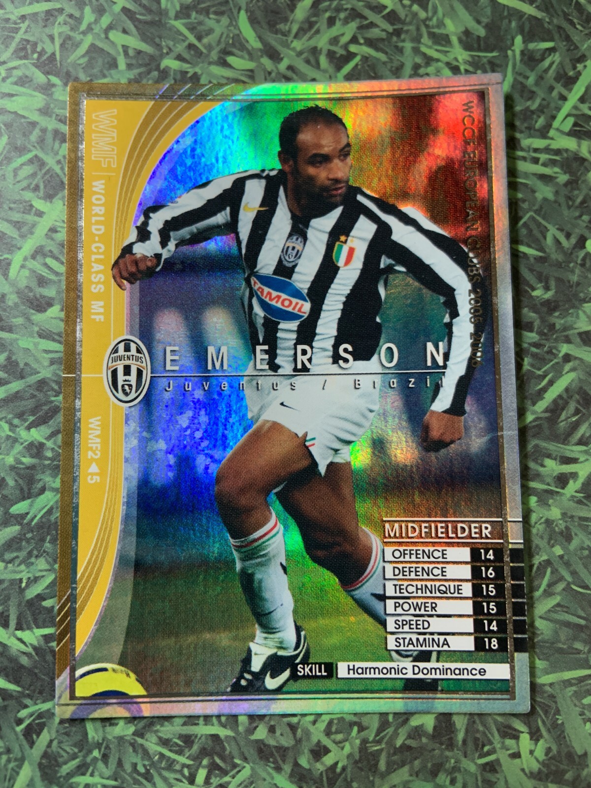 Panini WCCF 2005-06 Emerson Juventus FC Refractor Soccer Panini WCCF 2005-06 Emerson Juventus FC Refractor Soccer