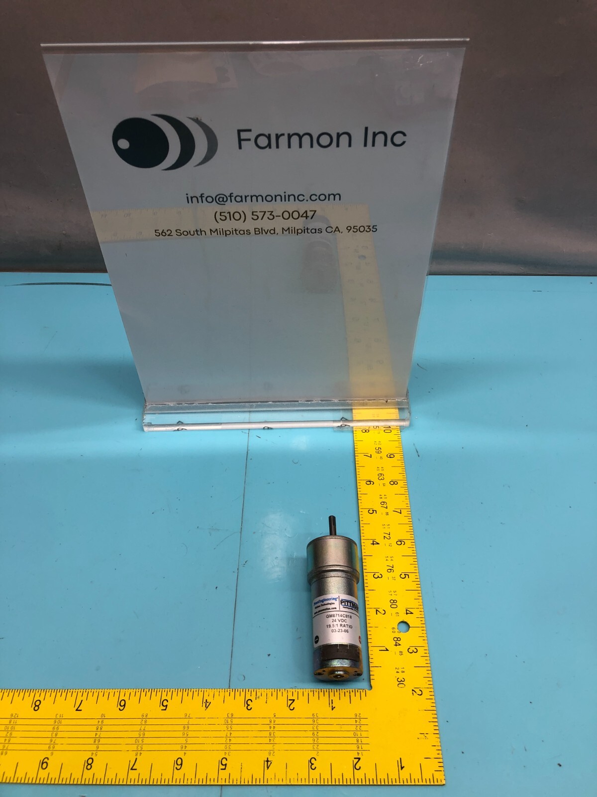 PITTMAN GM8714C818 MOTOR, 24 VDC, 19.5:1 RATIO, 175011