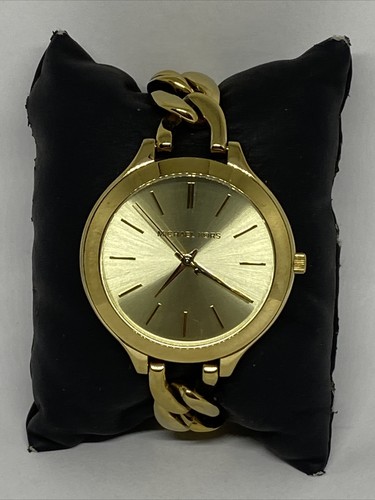 mk3221⭐️新品未使用⭐️MICHAEL KORS RUNWAY♪ブラック Amazon.com: Michael Kors Slim Runway Three-Hand Black