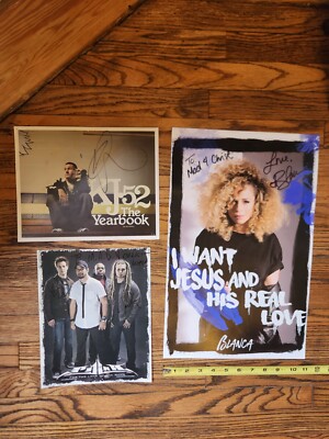 KJ-52, Blanca, Pillar Christian Bands Autographed Signed Posters