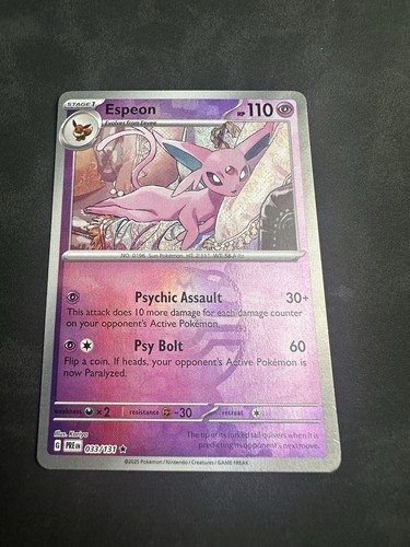 【PSA10】 ESPEON MASTER BALL REVERSE HOLO Espeon 062/187 Master Ball Reverse Holo Terastal Festival