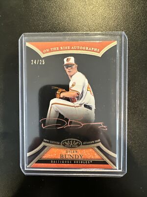 2013 Topps Tier One - On the Rise Autograph Orange Ink #ORA-DBY1 Dylan Bundy /25