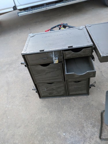 Non-issued US Military M1952 Wooden Field Desk w/stool Prepper survival hunting