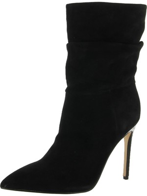 Женские черные полусапожки на шпильке NINE WEST Jenn с острым носком, 6 М