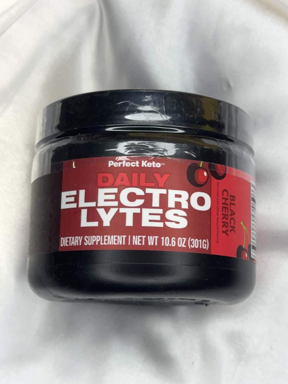 Perfect Keto Electrolytes Hydration Powder (Black Cherry) 10.6 OZ EXP:08/27