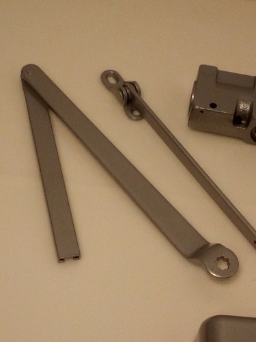 LCN CLOSERS 4031 RW/PA TBWMS screws DOOR CLOSER Aluminum Finish NEW in box heavy