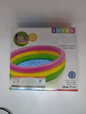 Intex Sunset Glow 58924EP Inflatable Baby Pool - 34'' x 10''