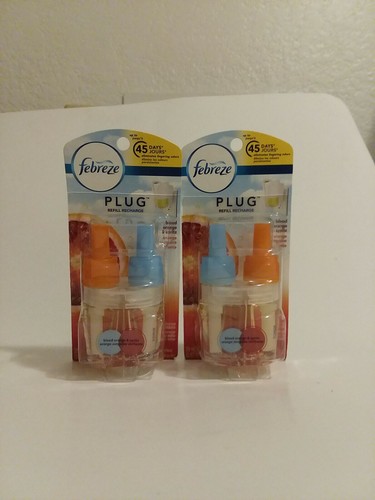 Febreze Plug Blood Orange & Spritz - Medit. & Lavender Air Freshener Refill (4)