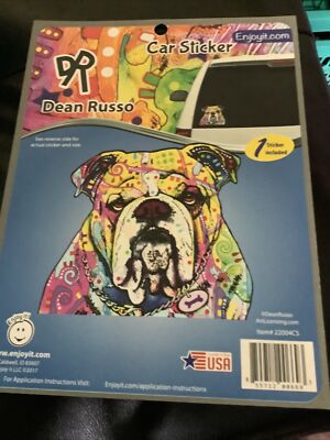 Enjoy It Dean Russo BullDog Bull Dog Car Sticker Brand New