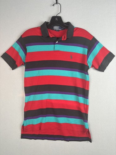 80s Polo by Ralph Lauren USA製 Vtg 80s Polo Ralph Lauren Grid Polo Short Sleeve Light Blue