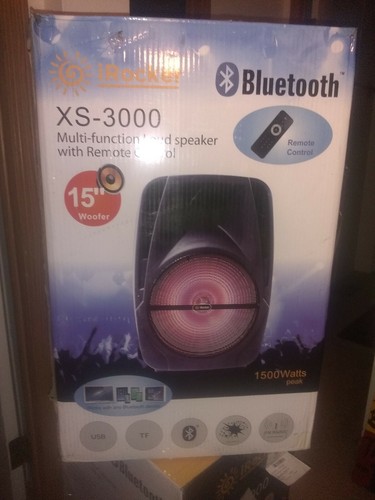 iRocker XS-3000 Bluetooth Loudspeaker / PA System 1500 watts USB,SD, RCA input