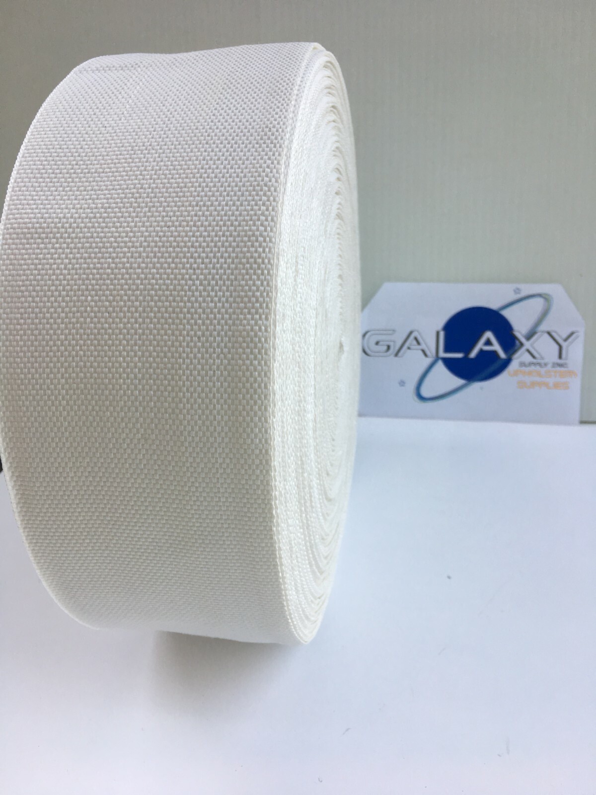 Galaxy Supply Inc. Upholstery White Poly Webbing 3-1/2" Wide -- SELL BY THE Yard