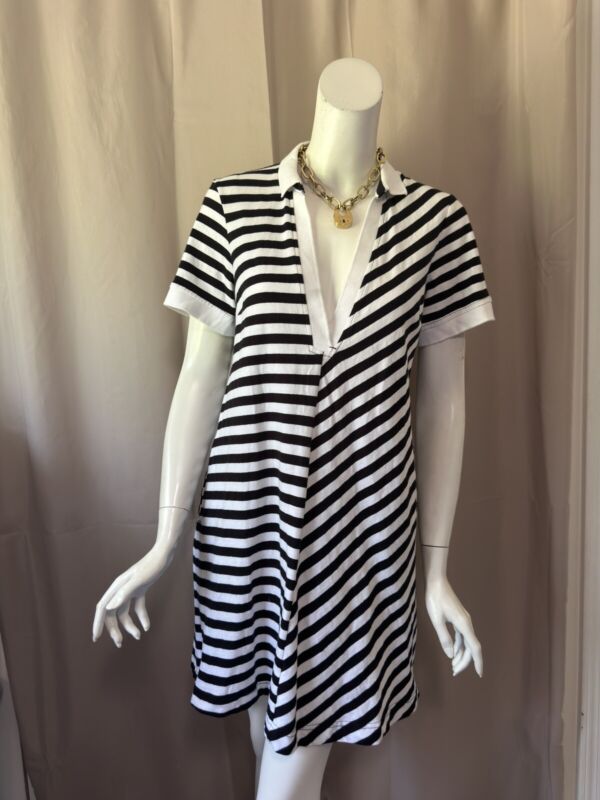 Maeve Anthropologie Striped Short Sleeve Dress Size Small Excellent