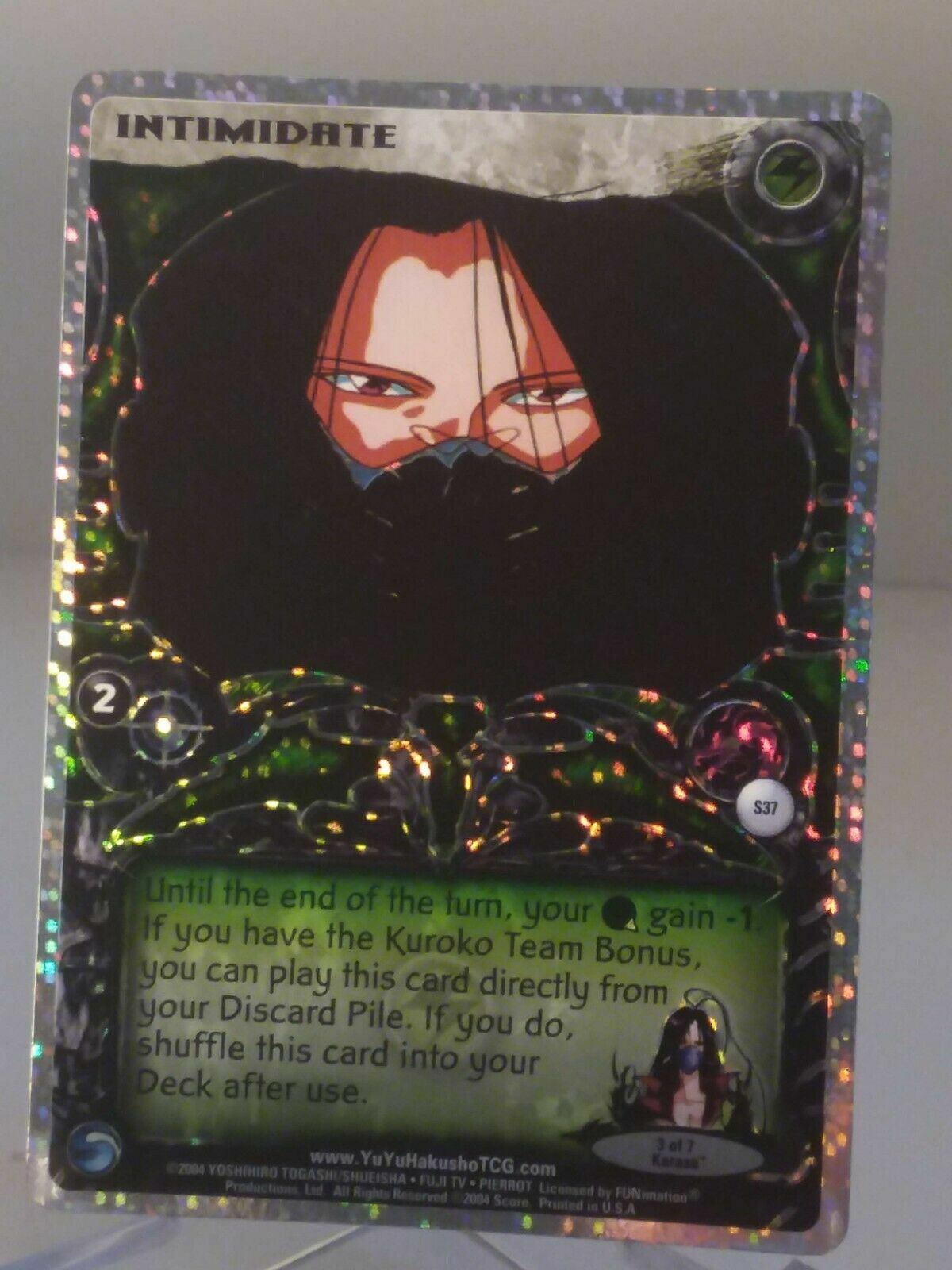 Yu Yu Hakusho Intimidate Speckles Foil Card S37