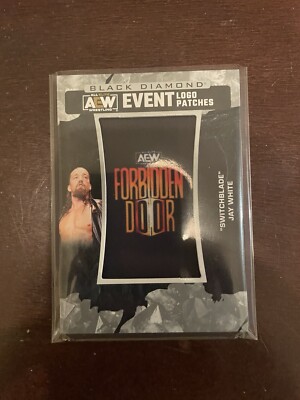 AEW 2024 Upper Deck Black Diamond Switchblade Jay White Forbidden Door Patch