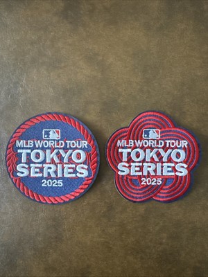 Tokyo series iron on patch Los Angeles Dodgers Chicago Cubs