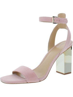 

MICHAEL KORS Женские сандалии Petra Leather Smokey Rose Pink с зеркальным каблуком, Розовый, 40S0PEHS2S