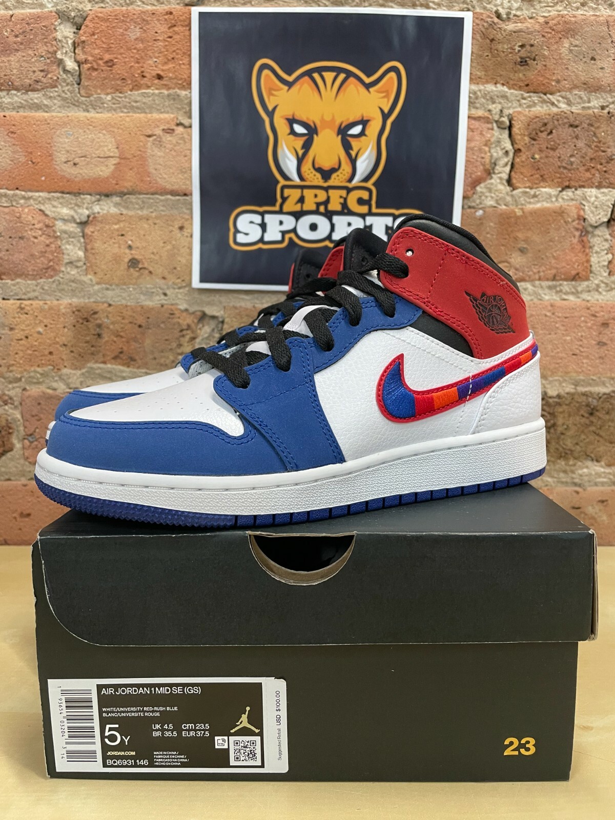 aj1 mid rush blue
