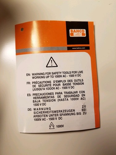 Bahco 8150 1/2v Insulated Ratchet