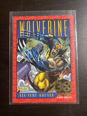 1993 MARVEL SKYBOX X-MEN SERIES 2 WOLVERINE FOIL ALL TIME GREATS CARD #G-9