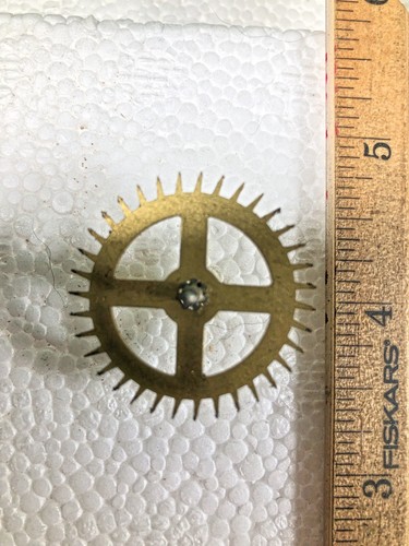 Korean Sehwa Clock Movement Escape Wheel (See Pics To ID Mvmt) (K9538)