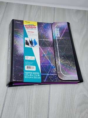 Trapper Keeper 2021 80s Retro Collection Glitter Galaxy 1in Binder NWT