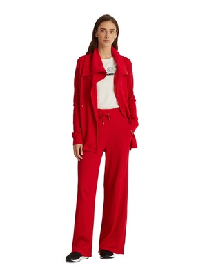 

LAUREN RALPH LAUREN Женские красные утепленные спортивные штаны вафельной вязки Широкие брюки, Красный, 200853255003