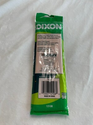 Dixon 8 Count Yellow No #2 Pencils Latex Eraser Real Wood Unopened