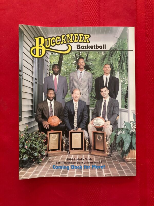 1991-1992 NCAA East Tennessee State Buccaneers basketball media guide / English