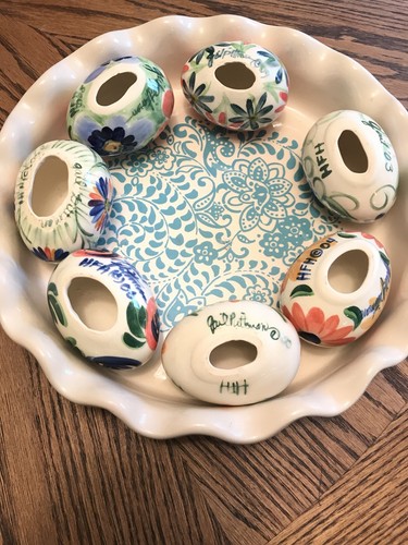 Gail Pittman Easter Egg Lot Of 9 Hfh Rare Set 2001-2009 Collectible Collector