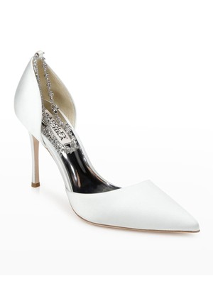 

Женские светло-голубые туфли-лодочки без шнуровки BADGLEY MISCHKA Dorsay Tierra Stiletto 9,5, Light blue, MP6342