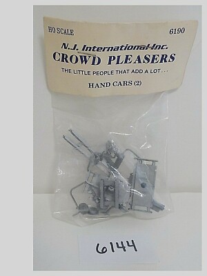 NJ International Crowd Pleasers HO Scale 6190 Hand Cars (2) Model Train (#6144)