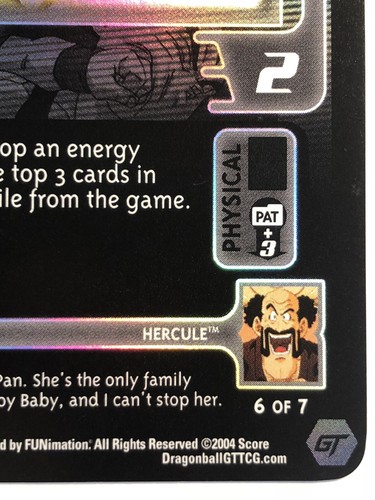 Black Interruption #181 LIMITED FOIL RARE Dragonball GT Baby Saga Card