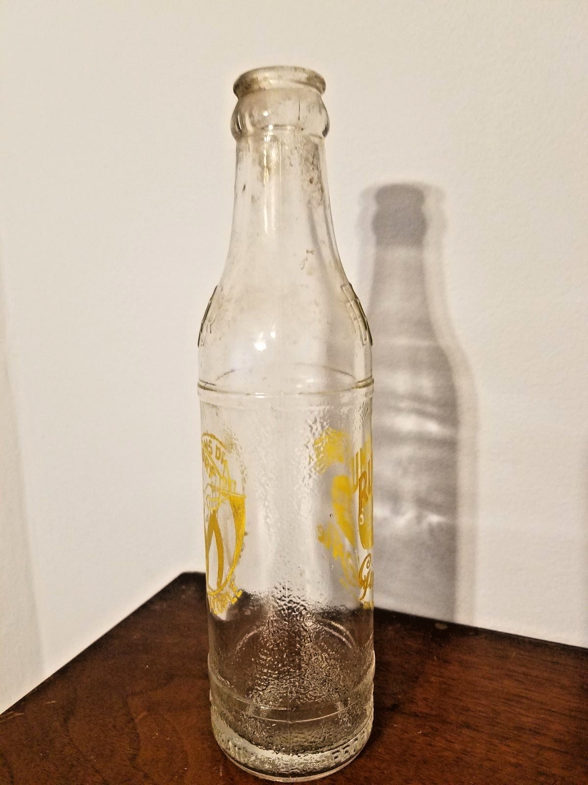Vtg Rums Dry Special Golden Ginger Ale Greenville 6.5 oz Glass Soda Pop Bottle