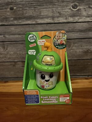 Leap Frog Fruit Colors Learning Smoothie Cup Fruit Educational Teether RARE Work