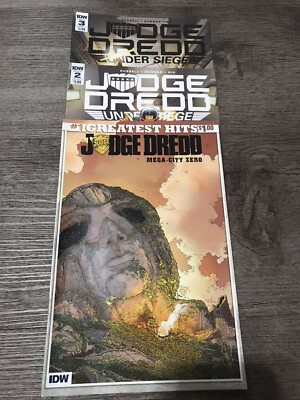 IDW Comics Judge Dredd Under Siege (2018) #1-3 VG/NM Russel, Dunbar, Rio