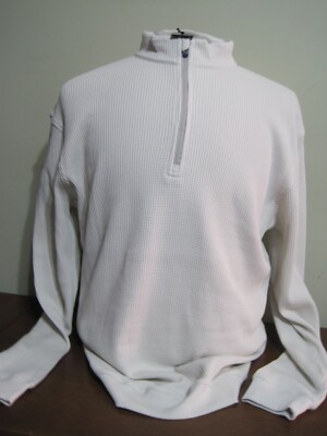 Straight Down Cambria Mens Large Stone 1/4 Zip golf pullover NEW NWT