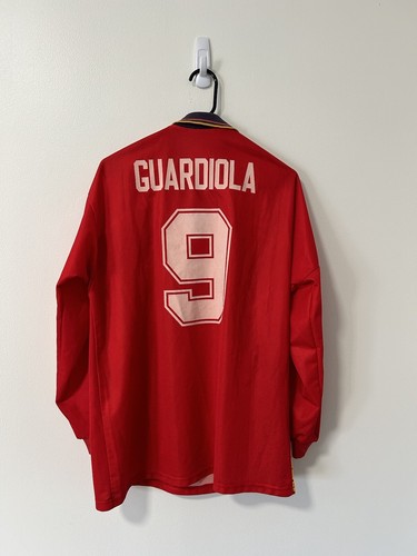 Spain Home FIFA World Cup USA 1994 Guardiola #9 (L) | eBay